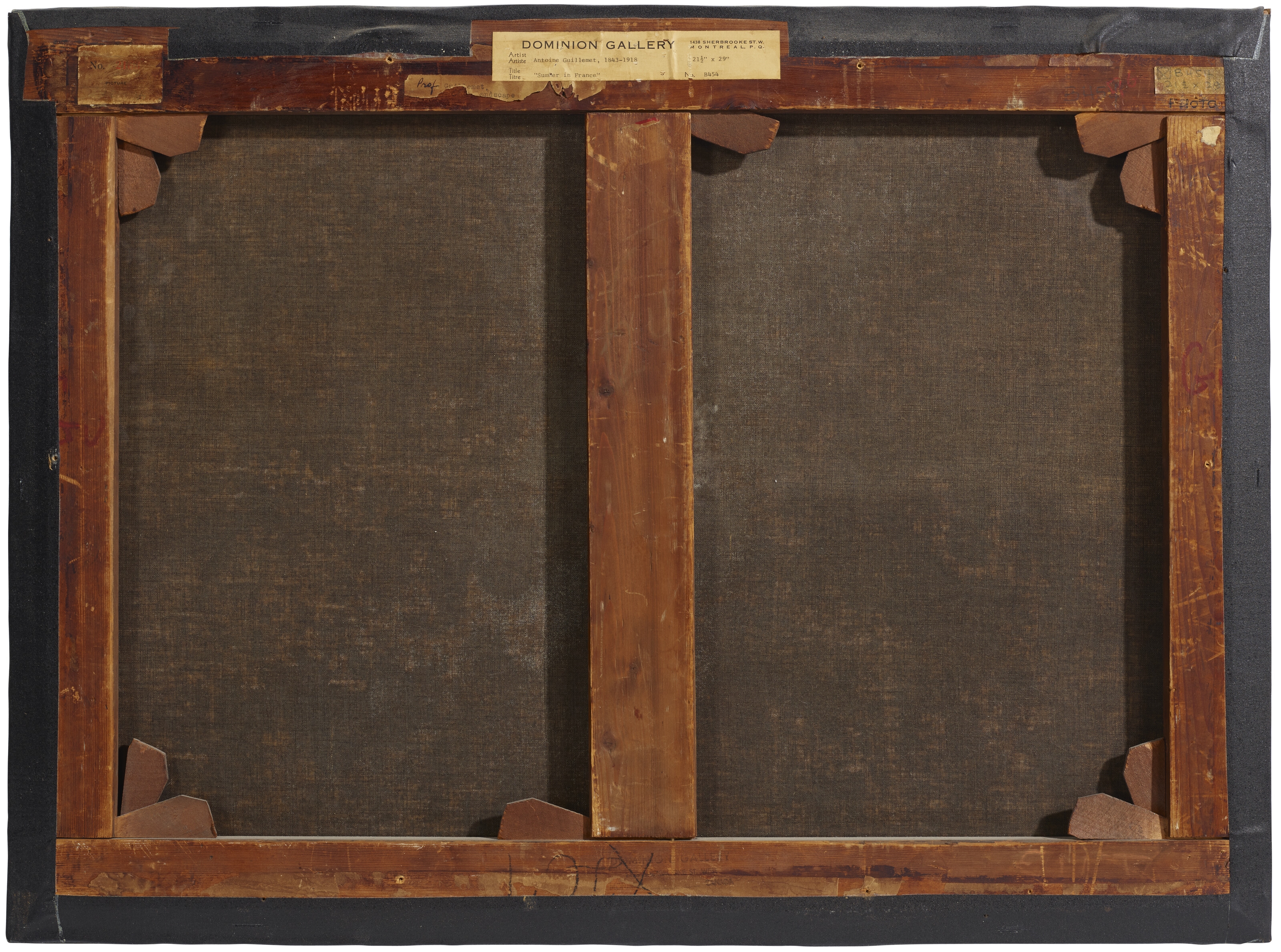 Artwork by Jean Baptiste Antoine Guillemet, Route en plein champ, Made of oil on canvas