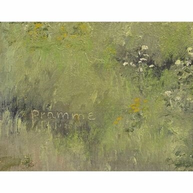 Wilhelm Pramme | Bachlauf mit Birken | MutualArt