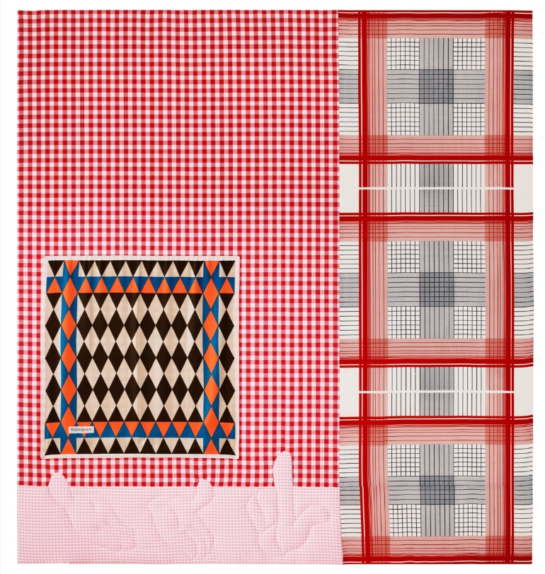 Artwork by Cosima von Bonin, Polyamorie, Made of cotton and silk