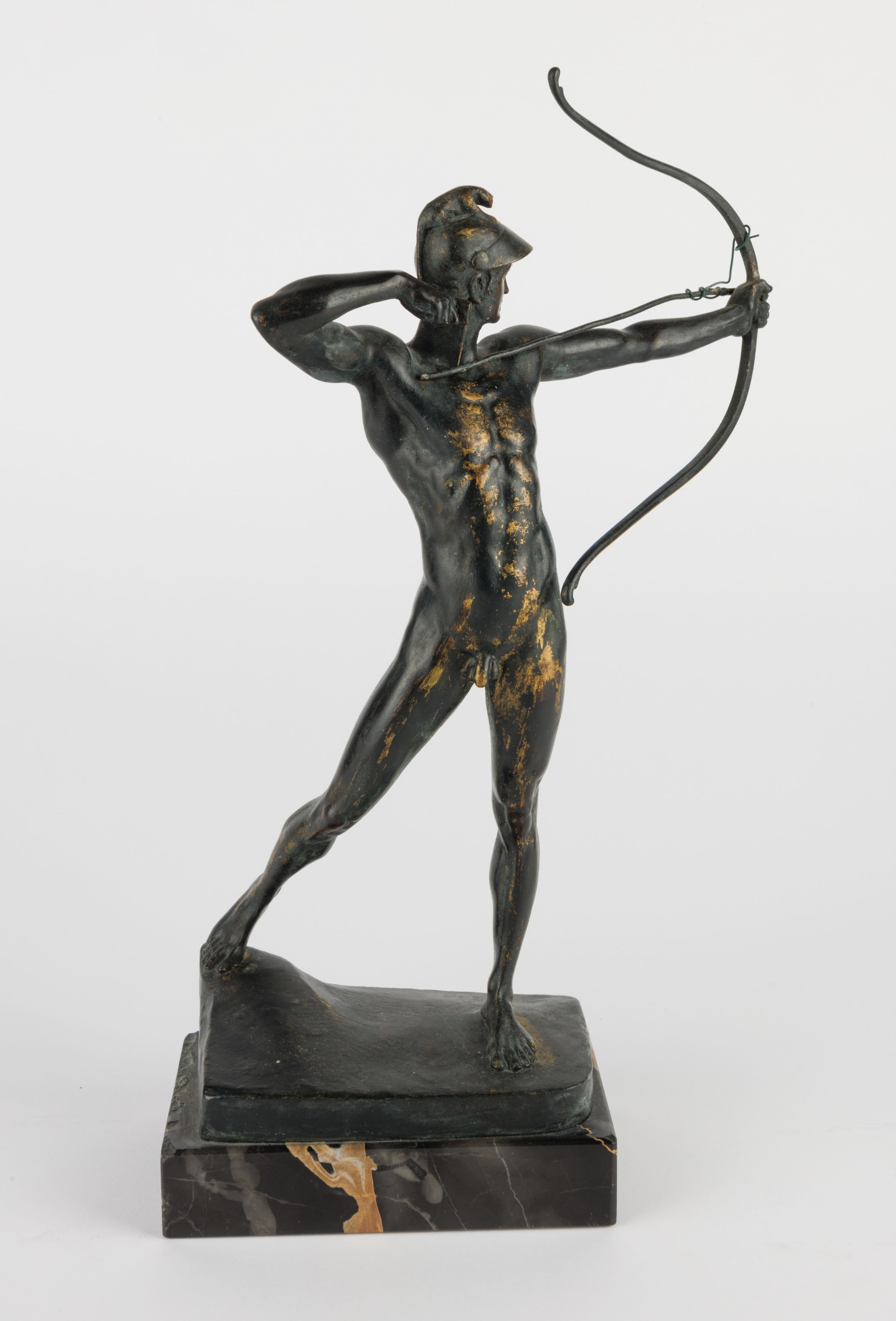 Artwork by Ernst Moritz Geyger, A bronze sculpture of an archer, Made of bronze sculpture