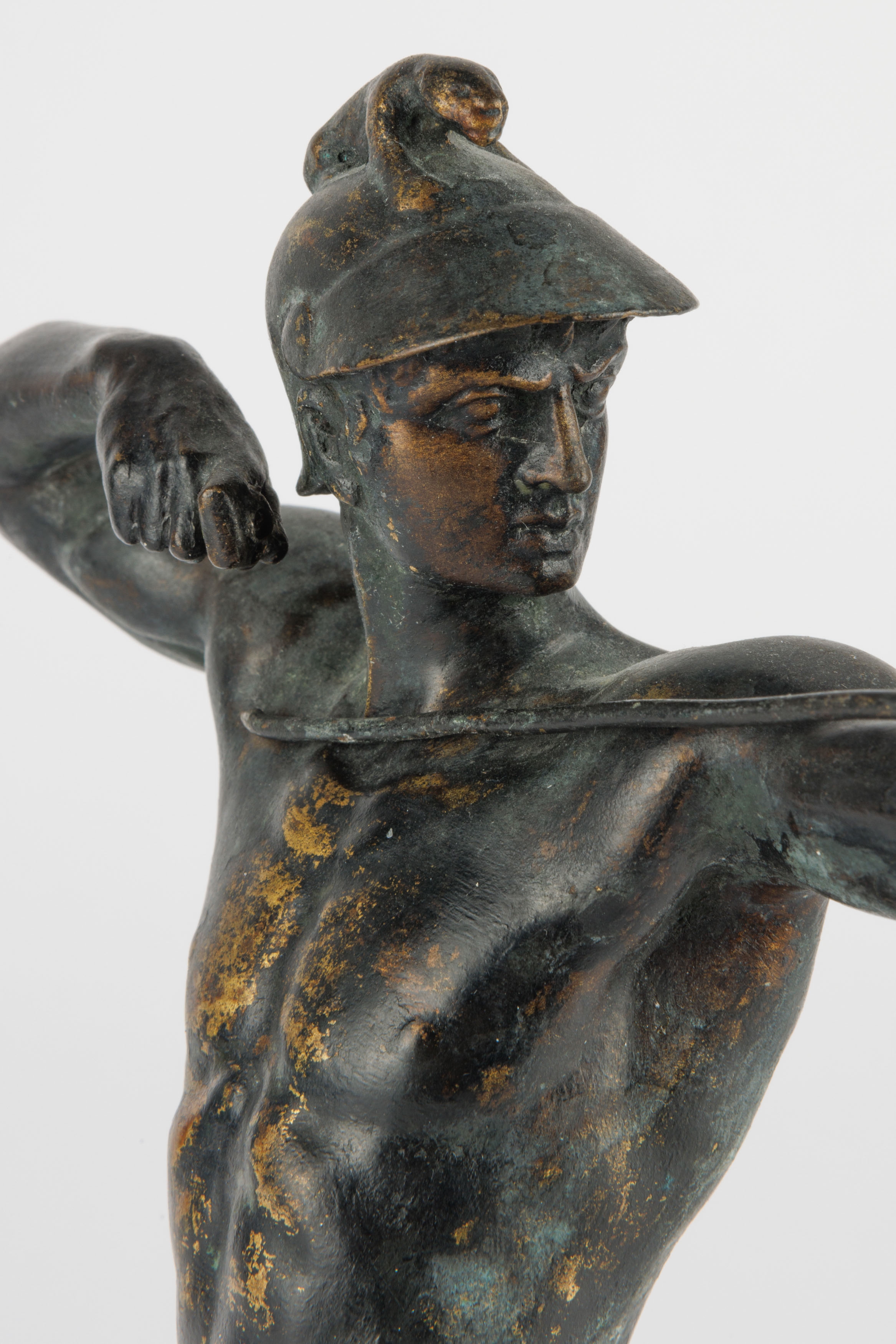 Artwork by Ernst Moritz Geyger, A bronze sculpture of an archer, Made of bronze sculpture