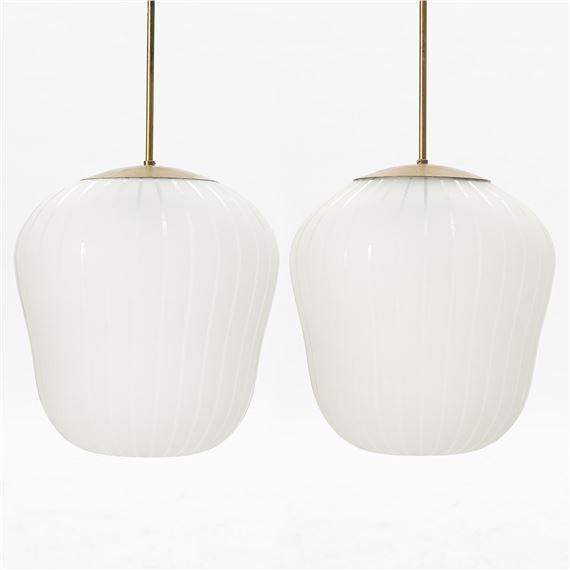 a pair of ceiling lamps model "11335B", Arvid Böhlmarks Lampfabrik, 1940s