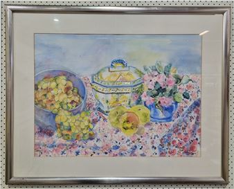 untitled (Still Life with Apples and Tureen) - Helen Zelagne