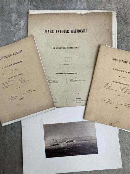 Marc antoine RAIMONDI by Benjamin DELESSERT. Photographic plates. Paris: Goupil et Cie and London: P. et D. Colnaghi et Cie - Francois Benjamin Marie Delessert