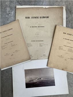 Marc antoine RAIMONDI by Benjamin DELESSERT. Photographic plates. Paris: Goupil et Cie and London: P. et D. Colnaghi et Cie - Francois Benjamin Marie Delessert
