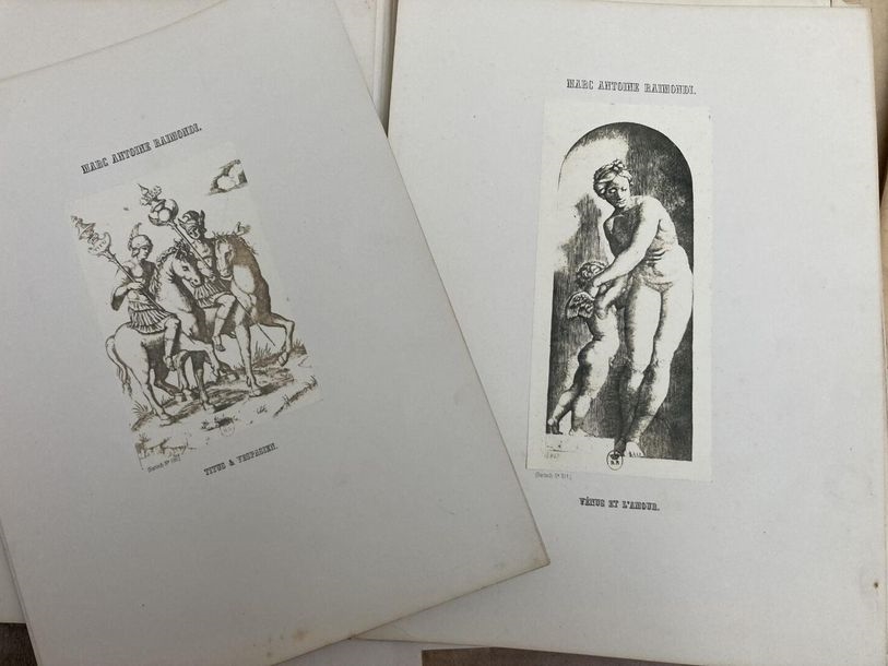 Artwork by Francois Benjamin Marie Delessert, Marc antoine RAIMONDI by Benjamin DELESSERT. Photographic plates. Paris: Goupil et Cie and London: P. et D. Colnaghi et Cie, Made of Photographic plates