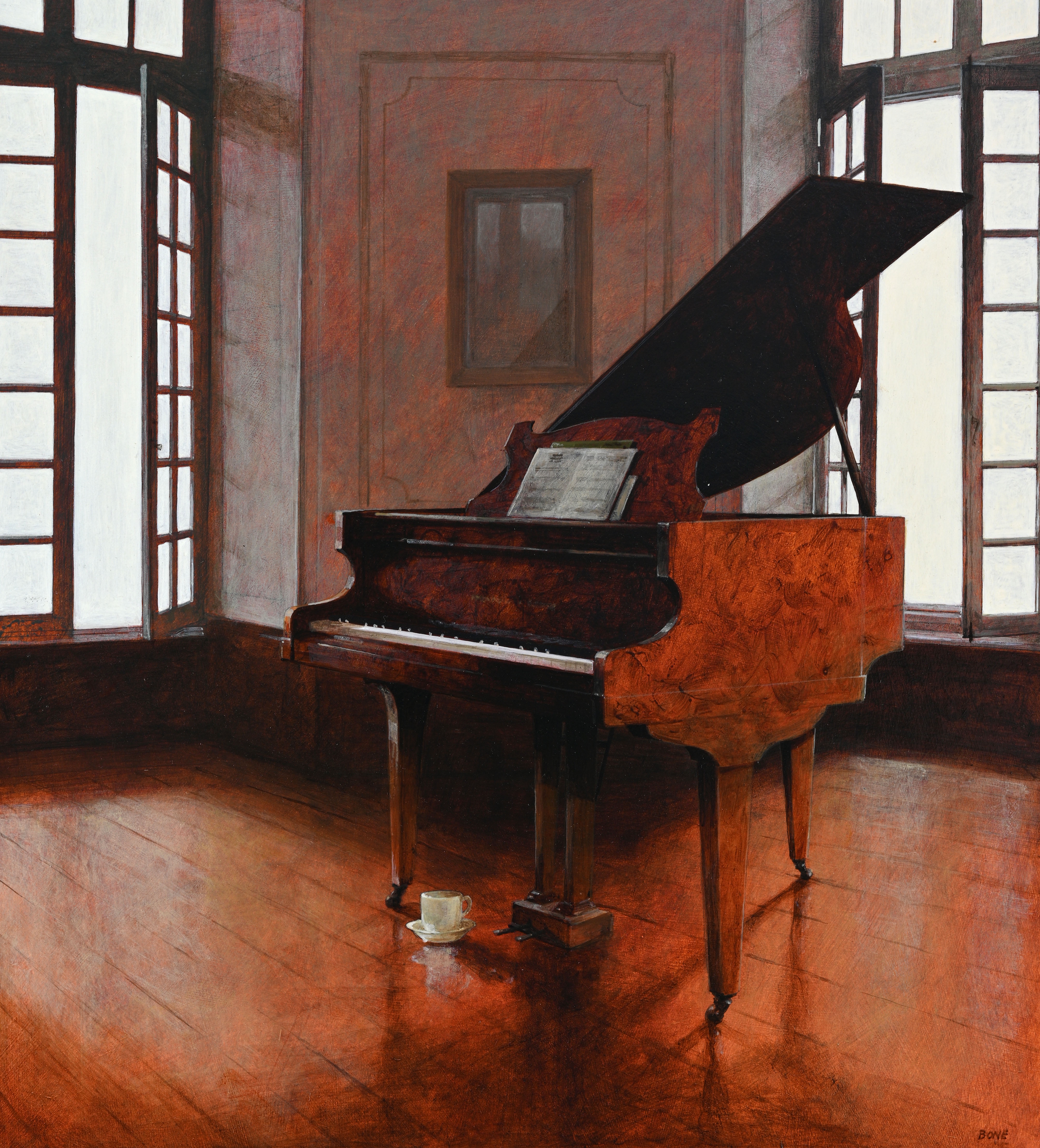 Artwork by Ron Bone, Ron Bone (British, Made of acrylic on board