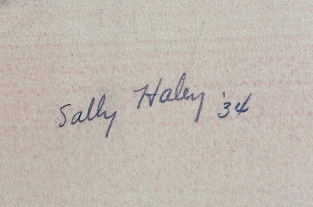 Artwork by Sally Haley, Haley, Salley (1908 Bridgeport, Made of Tuschpinsel