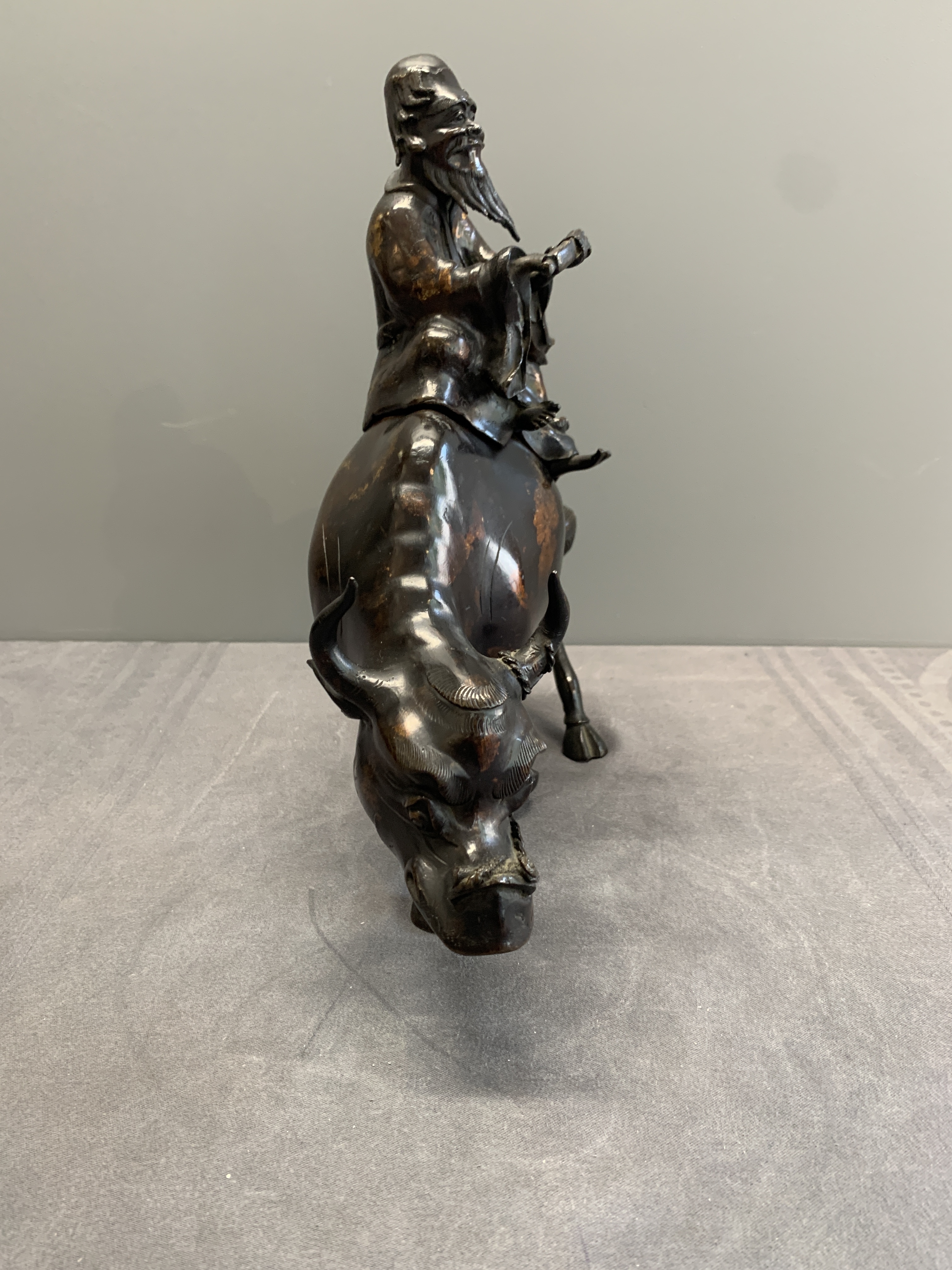 Chinese School, 19th Century | A Chinese gold-splashed bronze incense ...