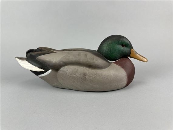 Mallard Drake Duck Decoy by Bob Bolle, 1992