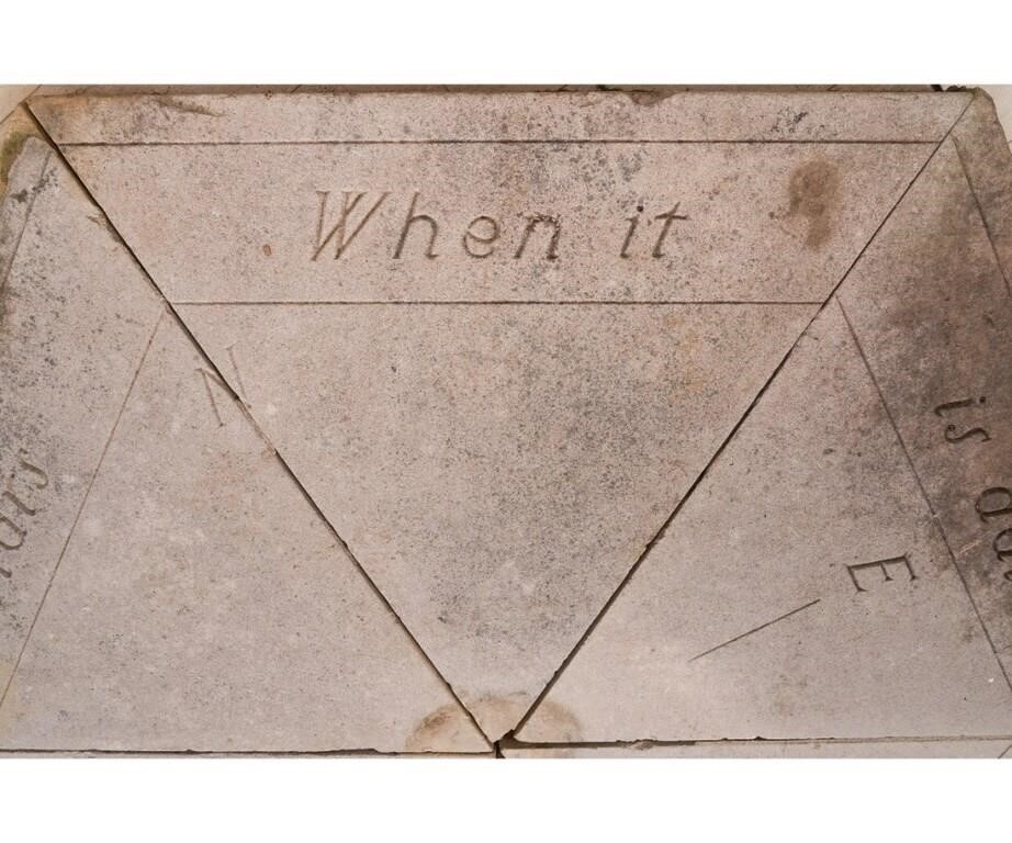 Directional | LIMESTONE GARDEN DIRECTIONAL (Circa 1900) | MutualArt