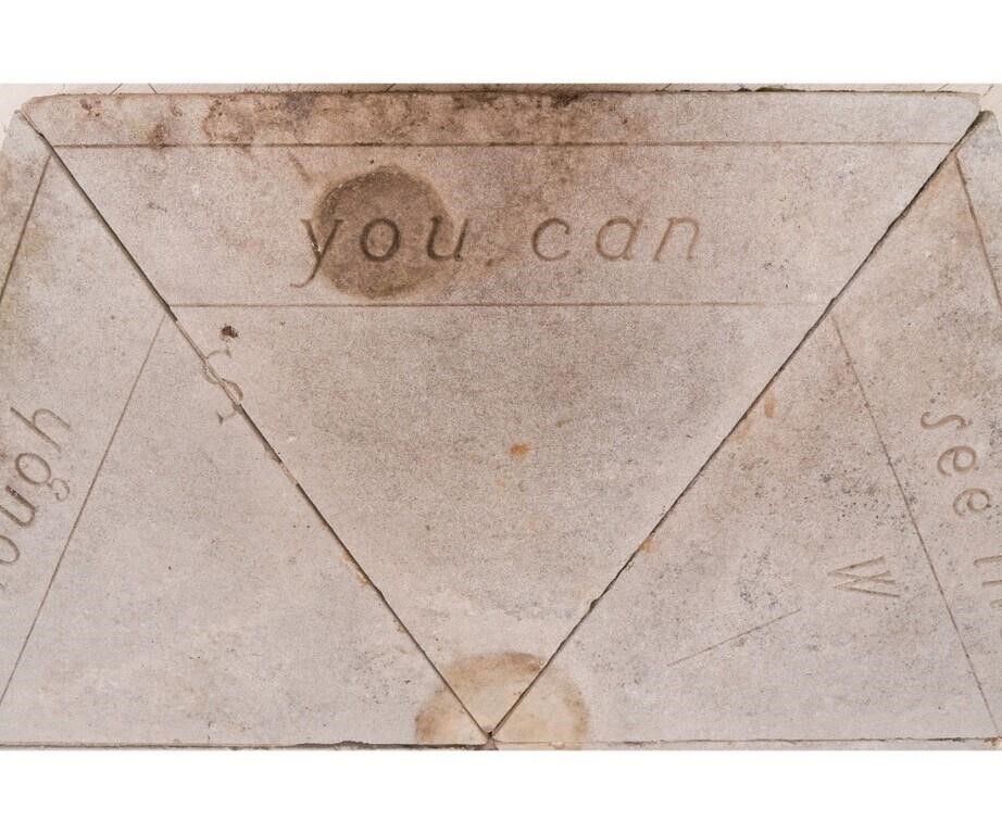 Directional | LIMESTONE GARDEN DIRECTIONAL (Circa 1900) | MutualArt
