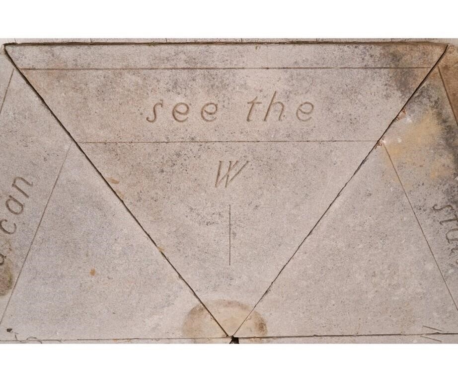 Directional | LIMESTONE GARDEN DIRECTIONAL (Circa 1900) | MutualArt