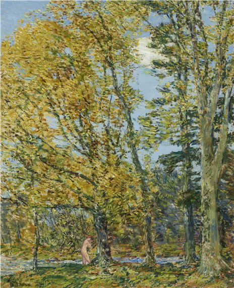 The Bather by Childe Hassam, Painted in 1905