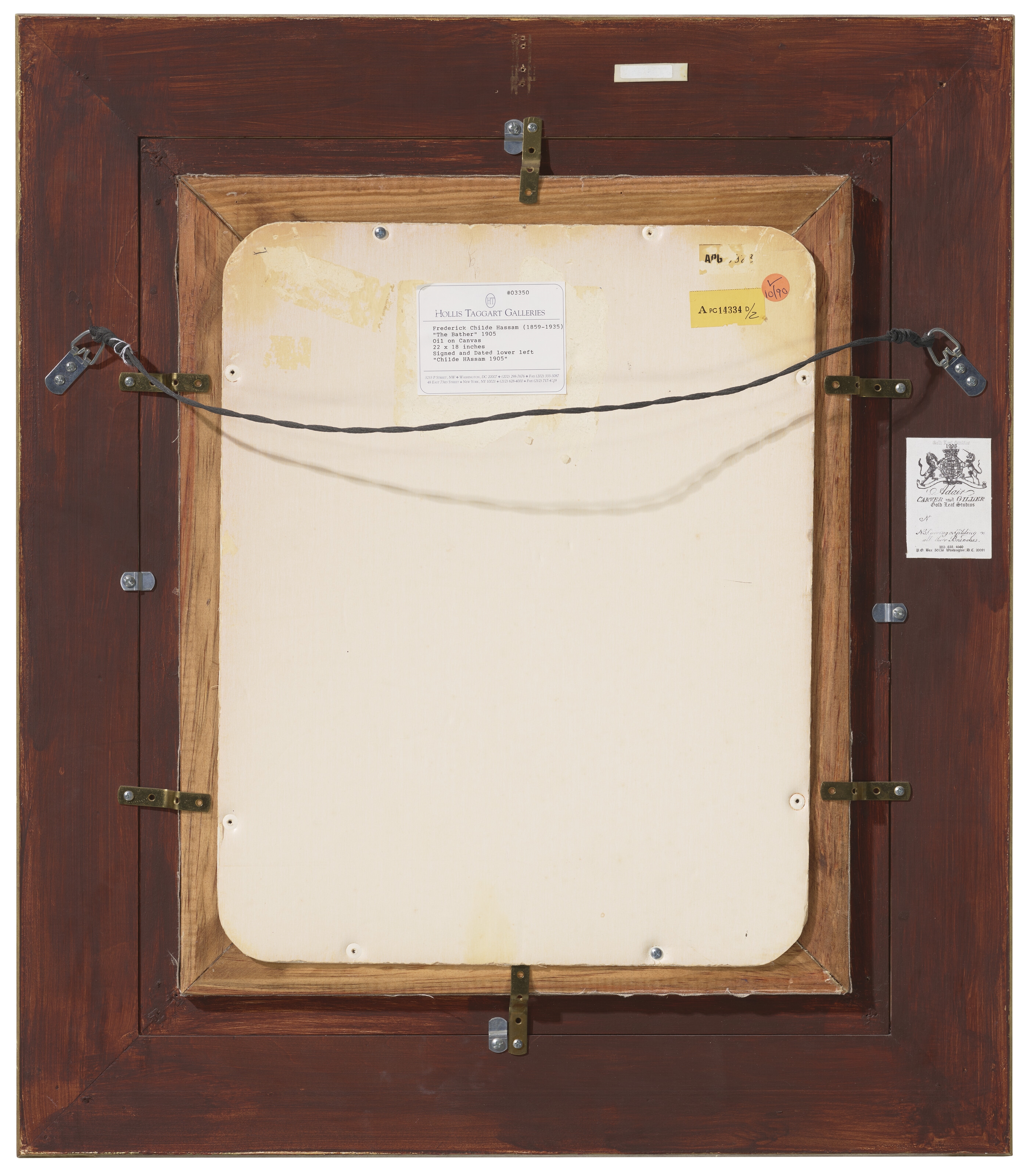 Artwork by Childe Hassam, The Bather, Made of oil on canvas