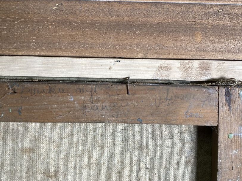 Artwork by S. Hayem, French cemetery, Made of Oil on canvas