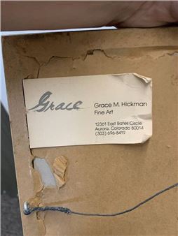 Signed Grace Painting Of Tree On Paper - Grace Hickman