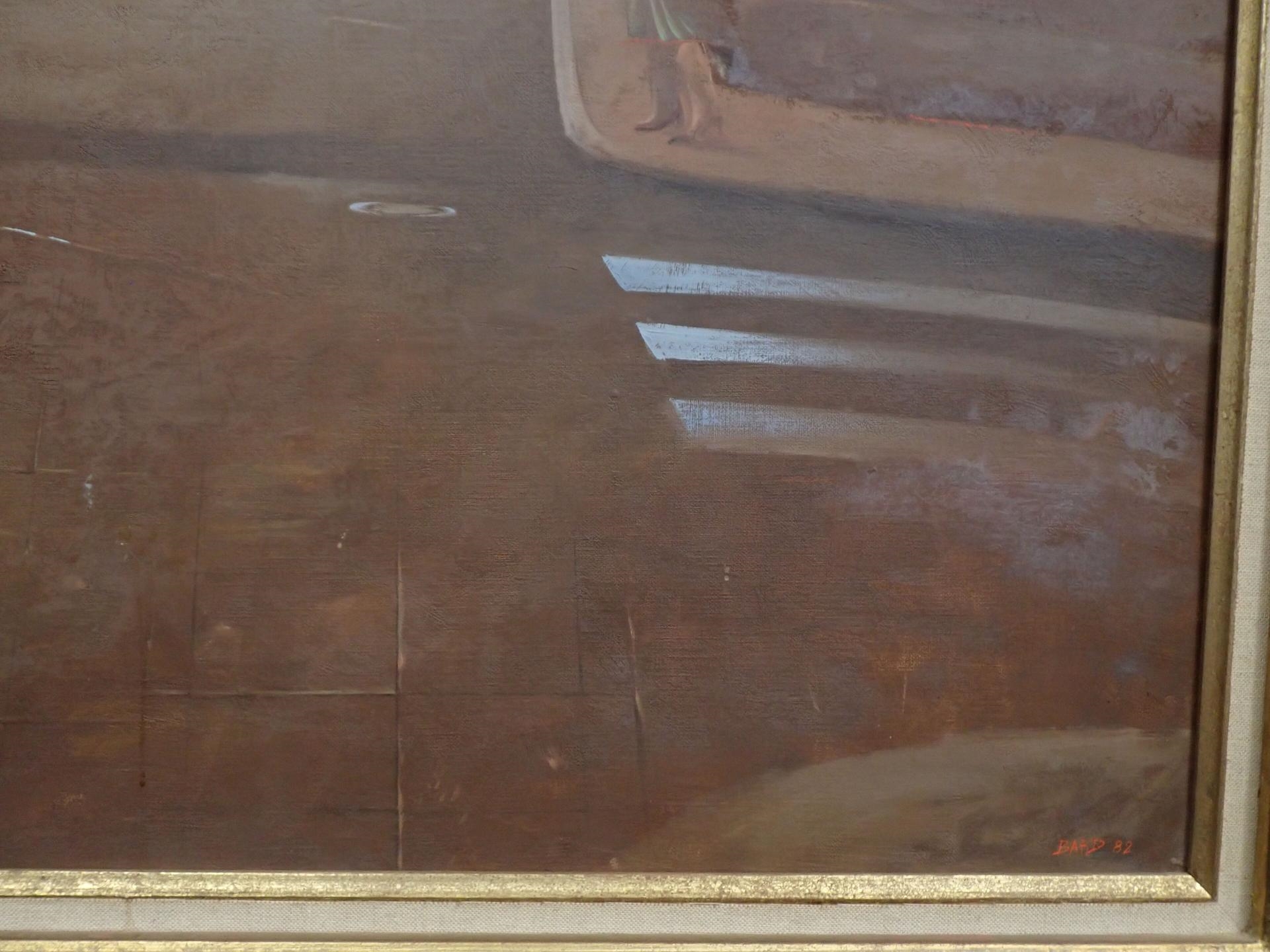 Artwork by Francois Bard, François (né en 1959) : La sortie de l'usine, Made of Huile sur toile