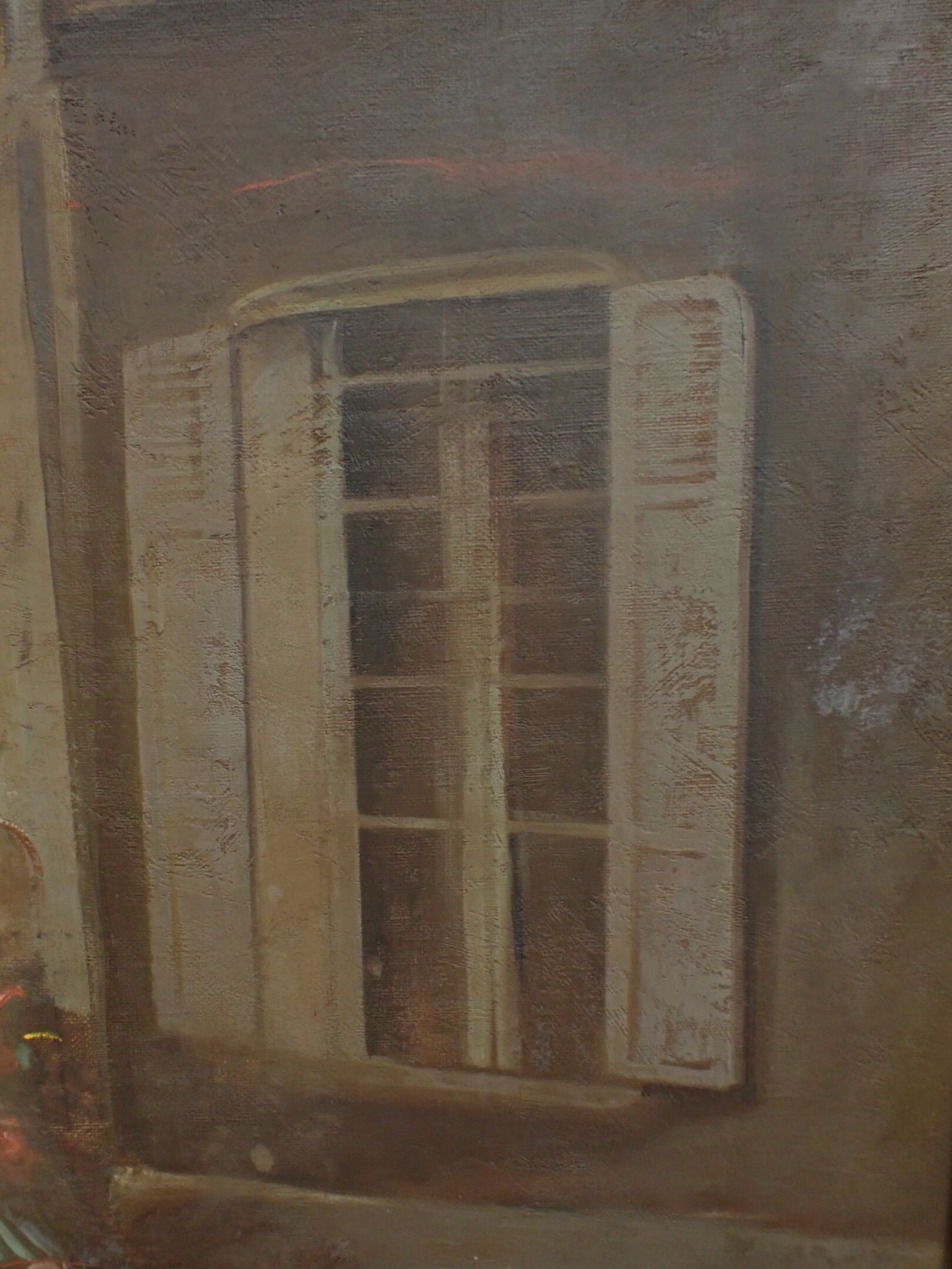 Artwork by Francois Bard, François (né en 1959) : La sortie de l'usine, Made of Huile sur toile
