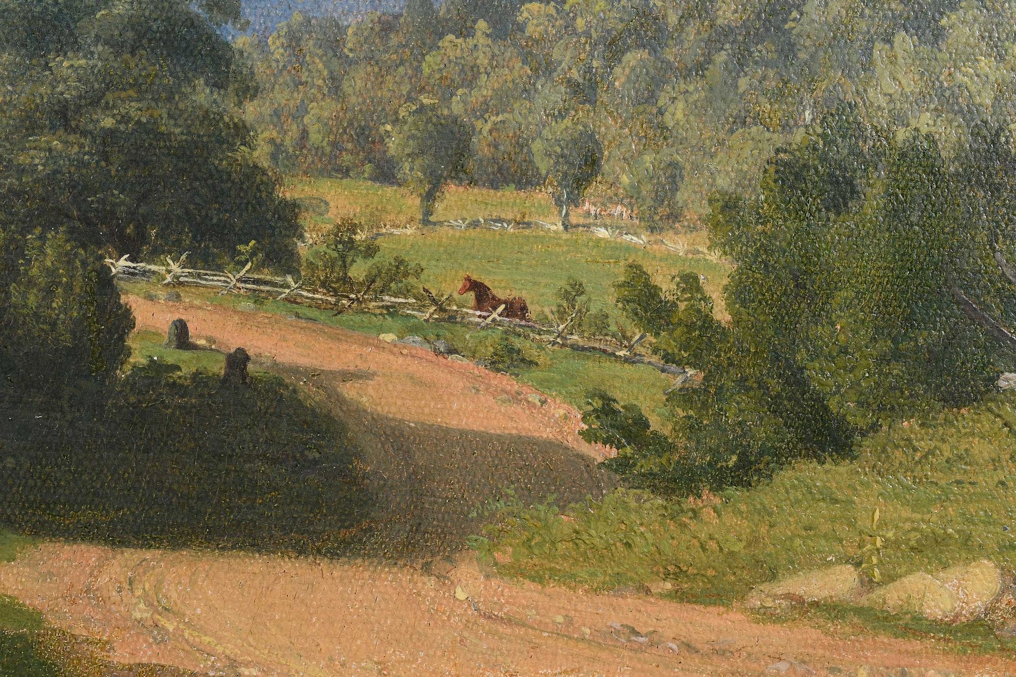 Artwork by Sanford Robinson Gifford, Scenery Near Lake George, Made of oil on canvas