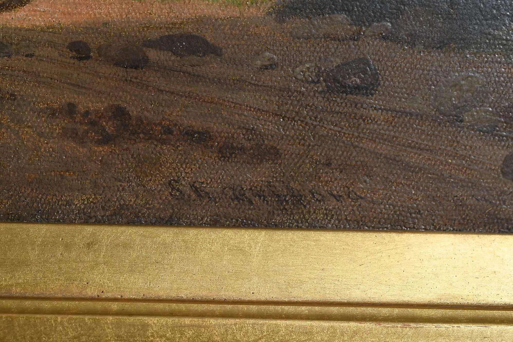 Artwork by Sanford Robinson Gifford, Scenery Near Lake George, Made of oil on canvas