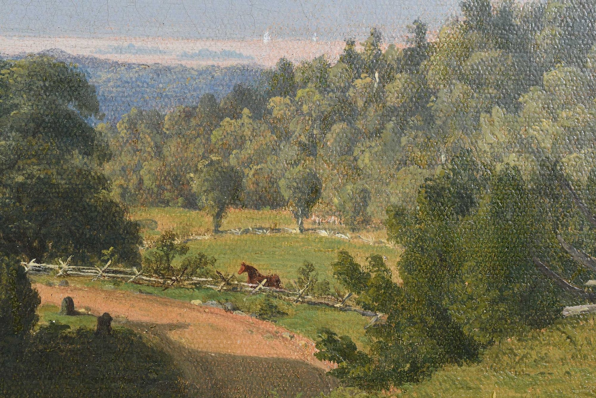 Artwork by Sanford Robinson Gifford, Scenery Near Lake George, Made of oil on canvas