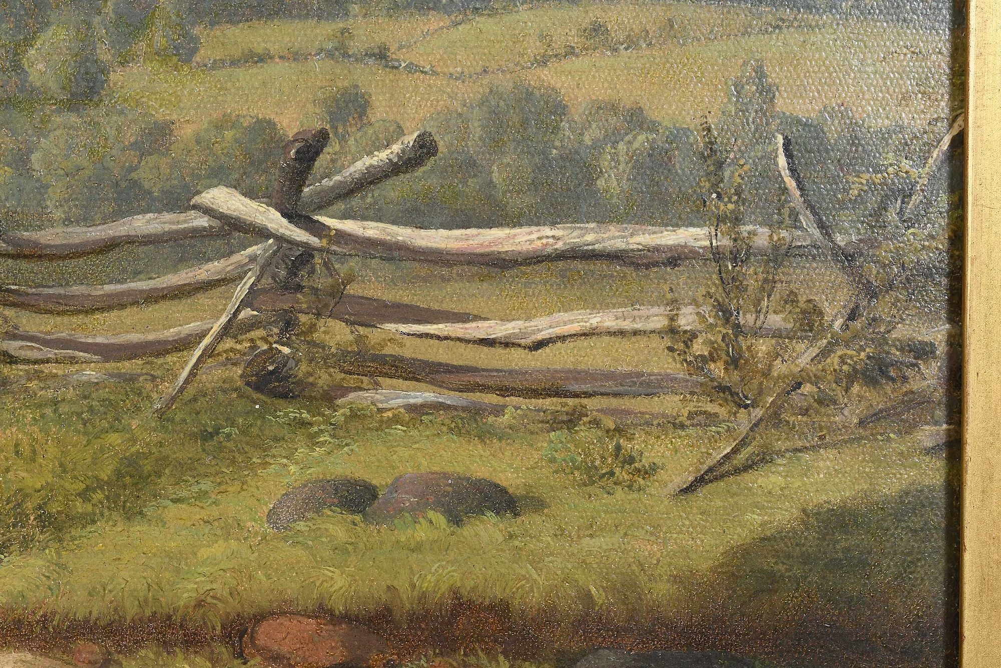 Artwork by Sanford Robinson Gifford, Scenery Near Lake George, Made of oil on canvas