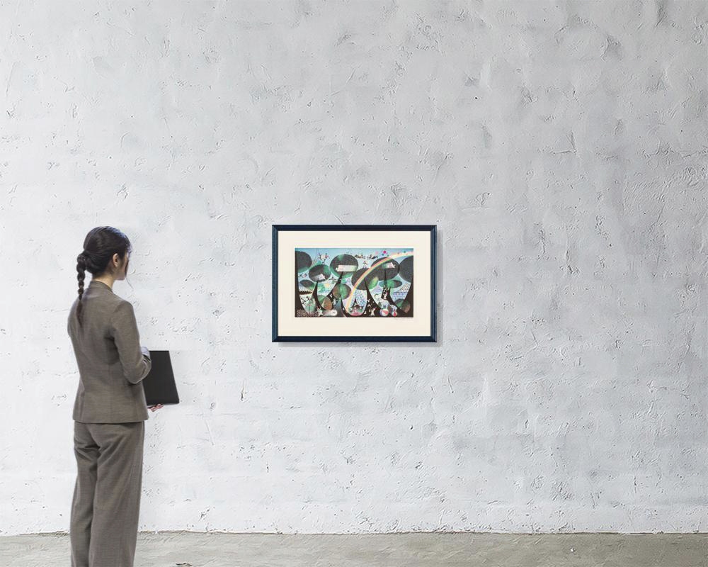 Artwork by Seiji Fujishiro, Forest circus, Made of lithograph