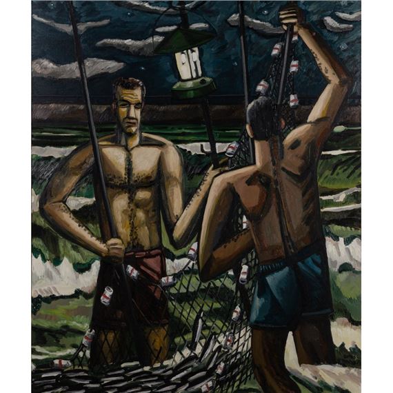 Bait Fish by David Bates, 1989