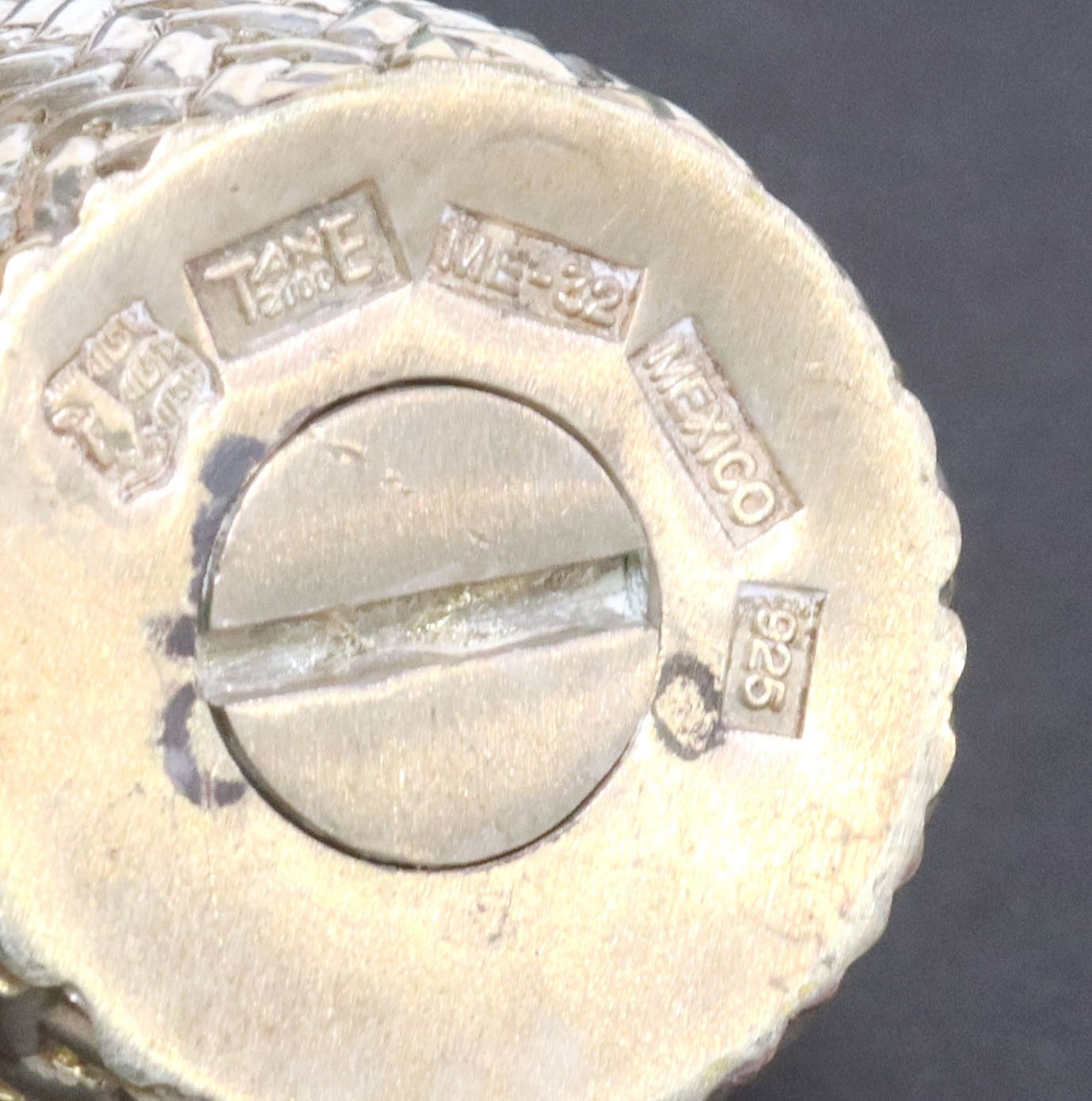 Tane Orfebres | 4) TANE MEXICO SILVER WOVEN PATTERN SALT & PEPPER ...