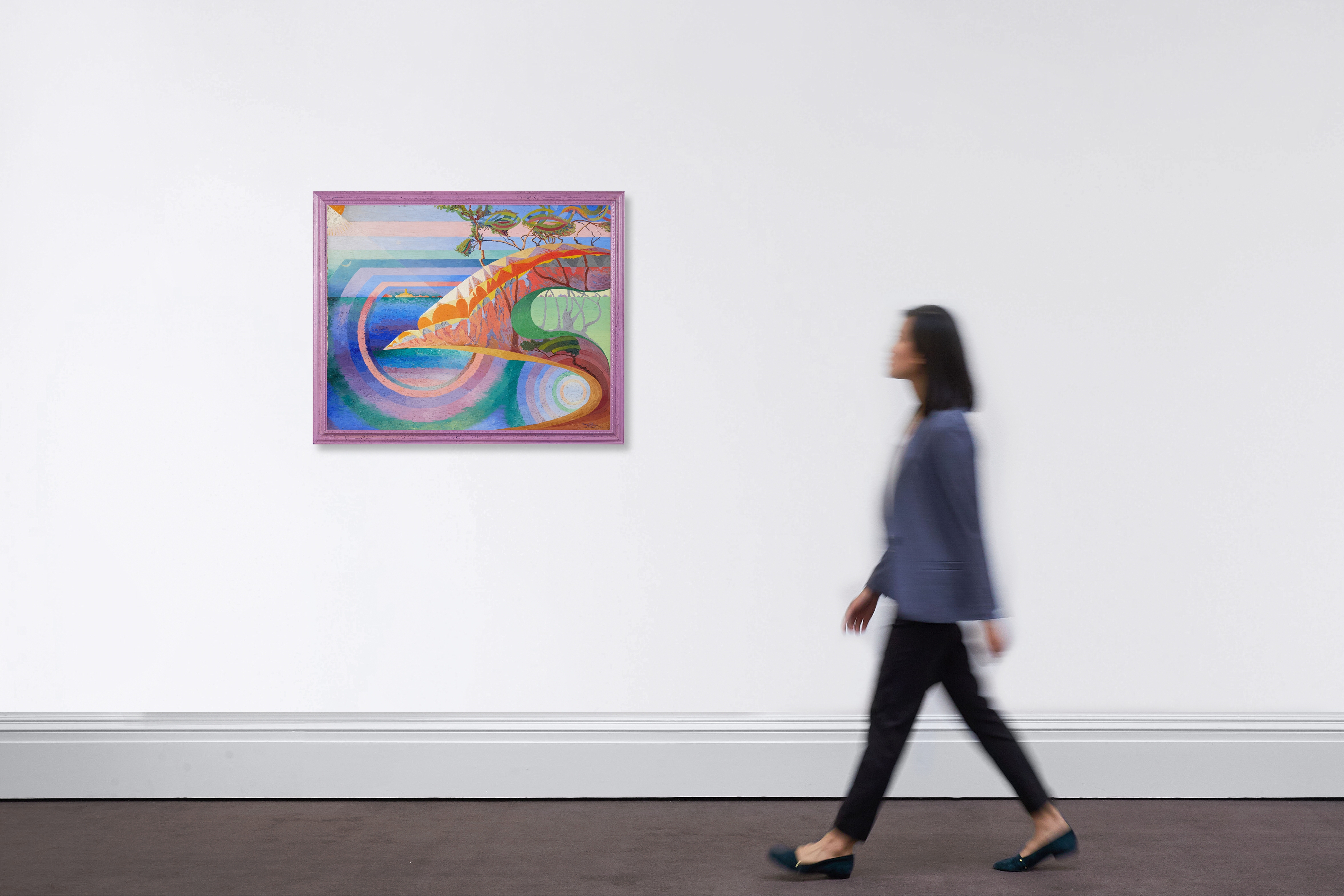 Artwork by Henry Valensi, Expression sur L'Estérel, Made of oil on canvas