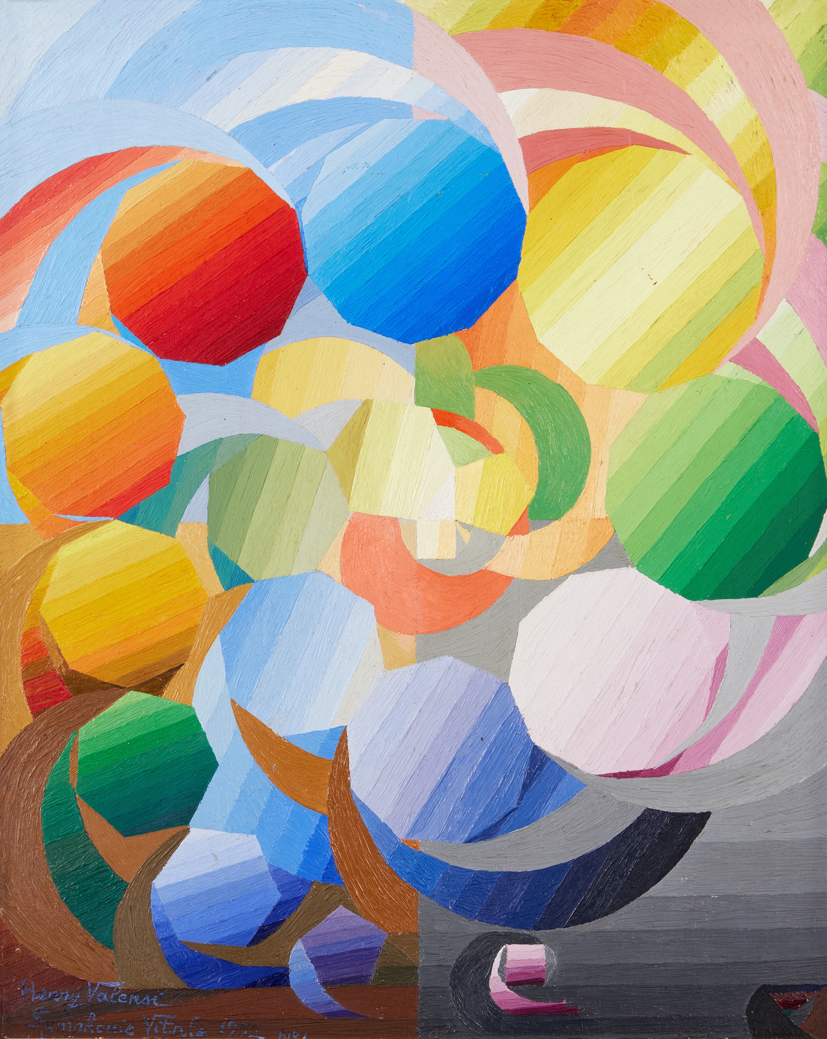 Artwork by Henry Valensi, Symphonie Vitale, Made of oil on board