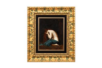  An oil on canvas by French artist Jean Jacques Henner sold for $27,225 at Ahlers & Ogletree