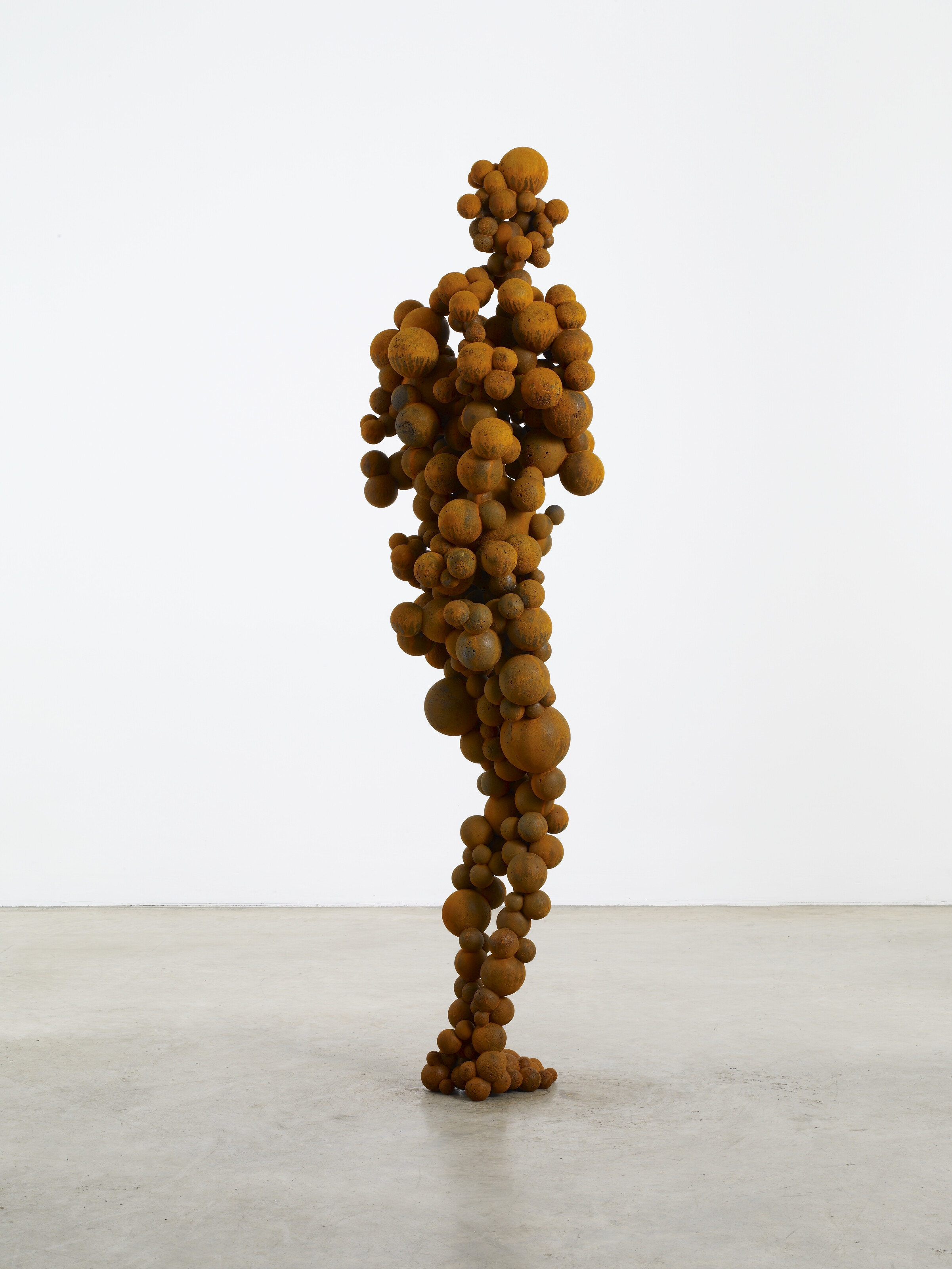 Artwork by Antony Gormley, Standing Matter XXXI, Made of cast iron