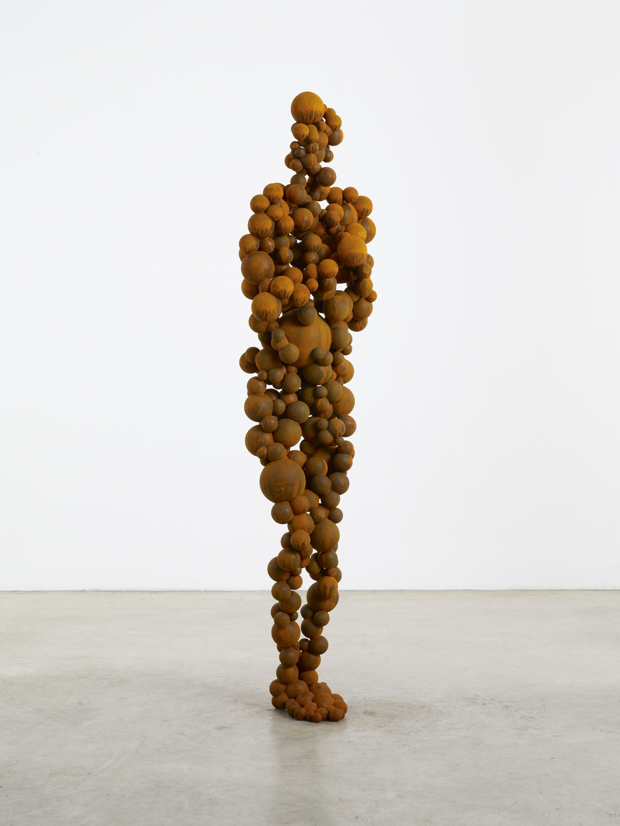 Artwork by Antony Gormley, Standing Matter XXXI, Made of cast iron