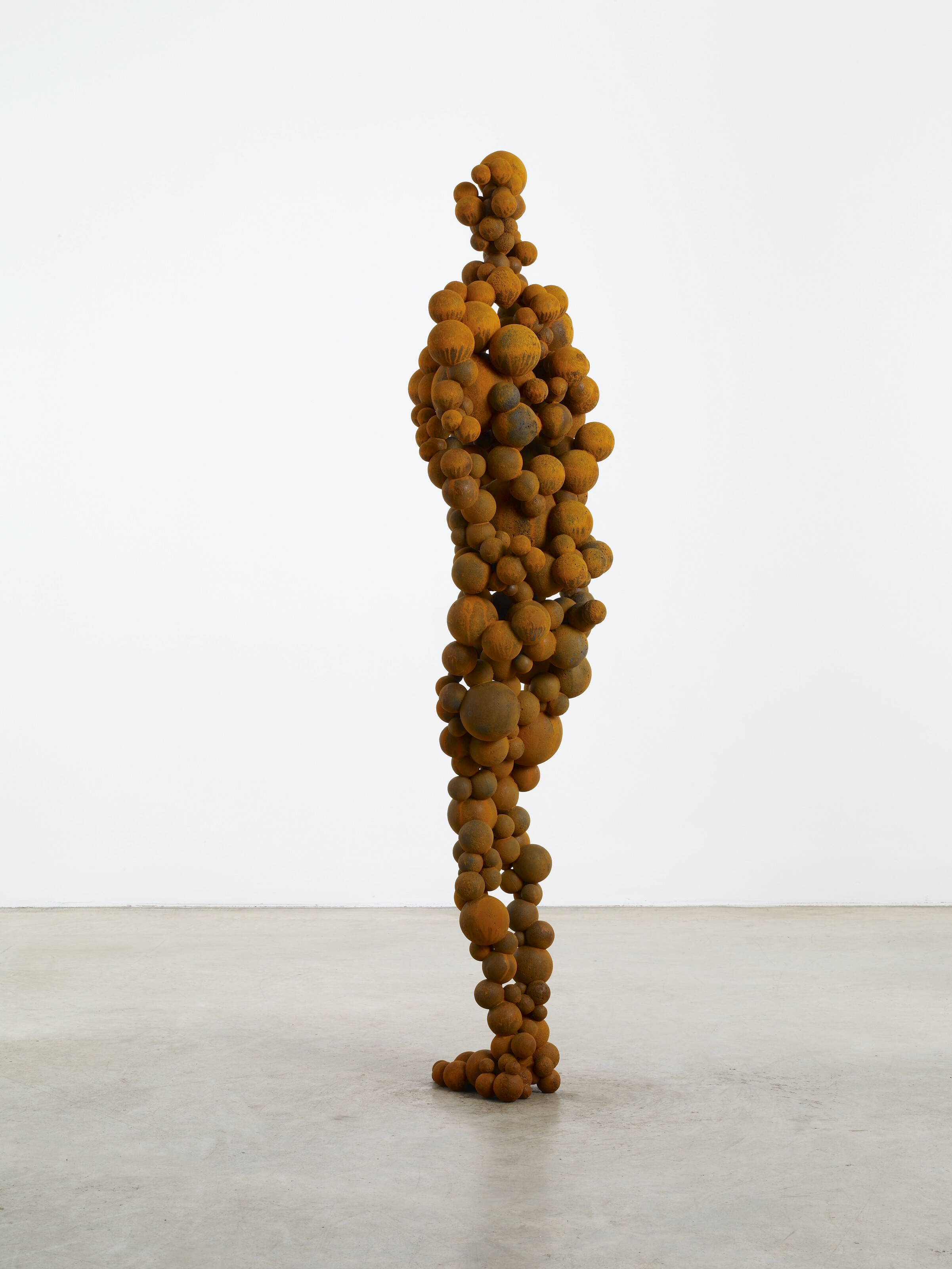 Artwork by Antony Gormley, Standing Matter XXXI, Made of cast iron