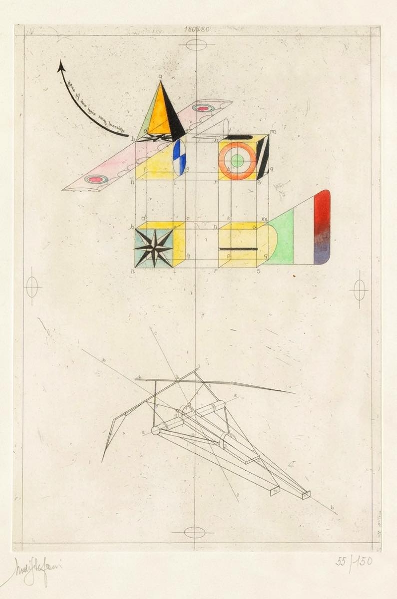 Artwork by Massimo de Steffani, Superfly, Made of Incisione acquerellata a mano