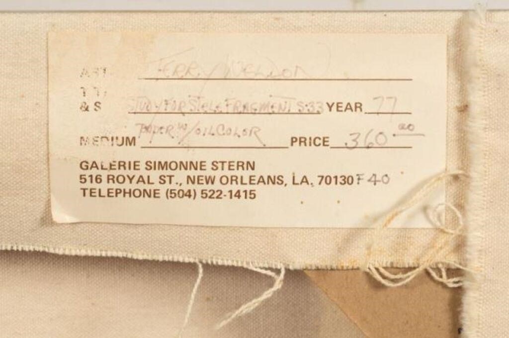 Artwork by Terry Weldon, Study for Stele Fragment S-33, Terry Weldon, Made of paper construction