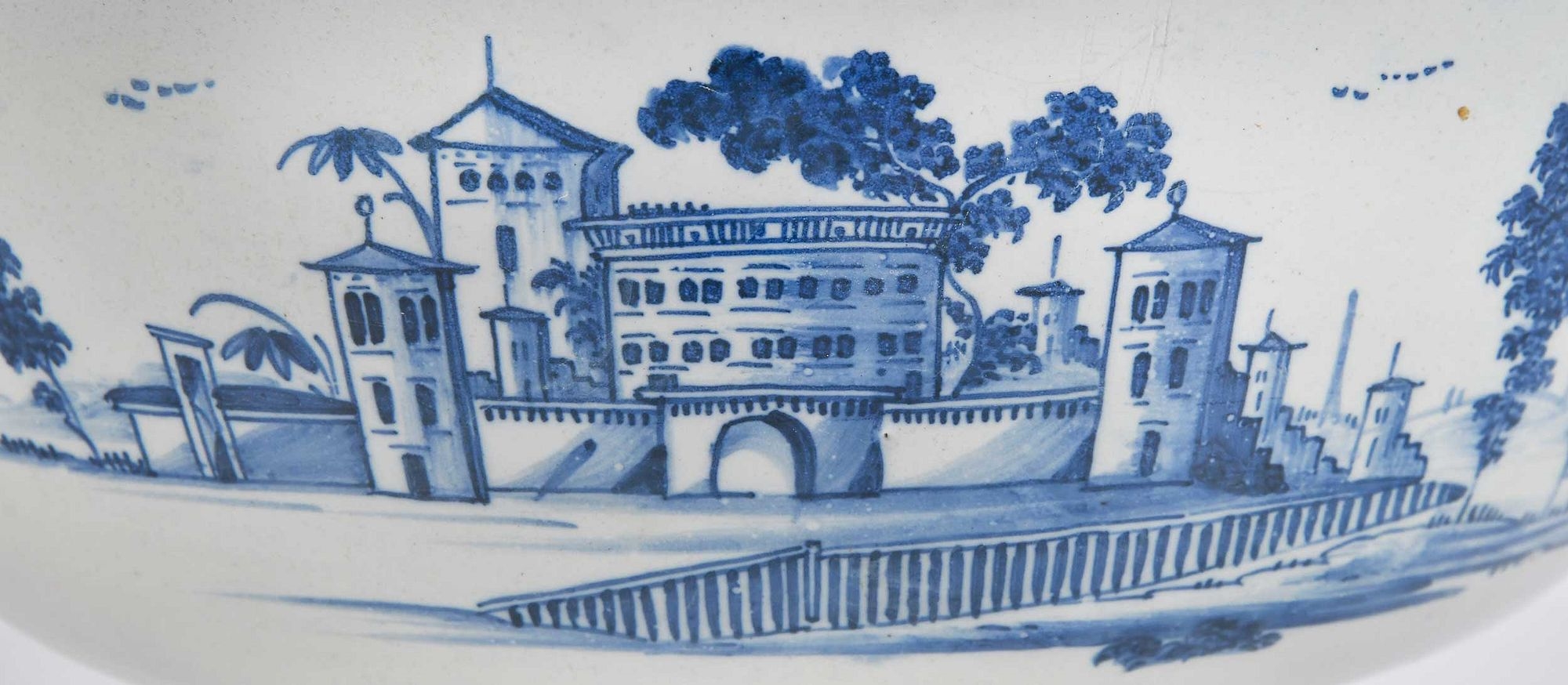 Artwork by John Howard, This rare bowl commemorates the Seven Years War battle between the French and British Navy's outside the port of Lagos in Portugal., Made of Polychrome