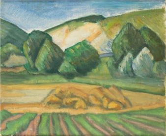 Landscape with Hills and Trees - Deszö Czigány