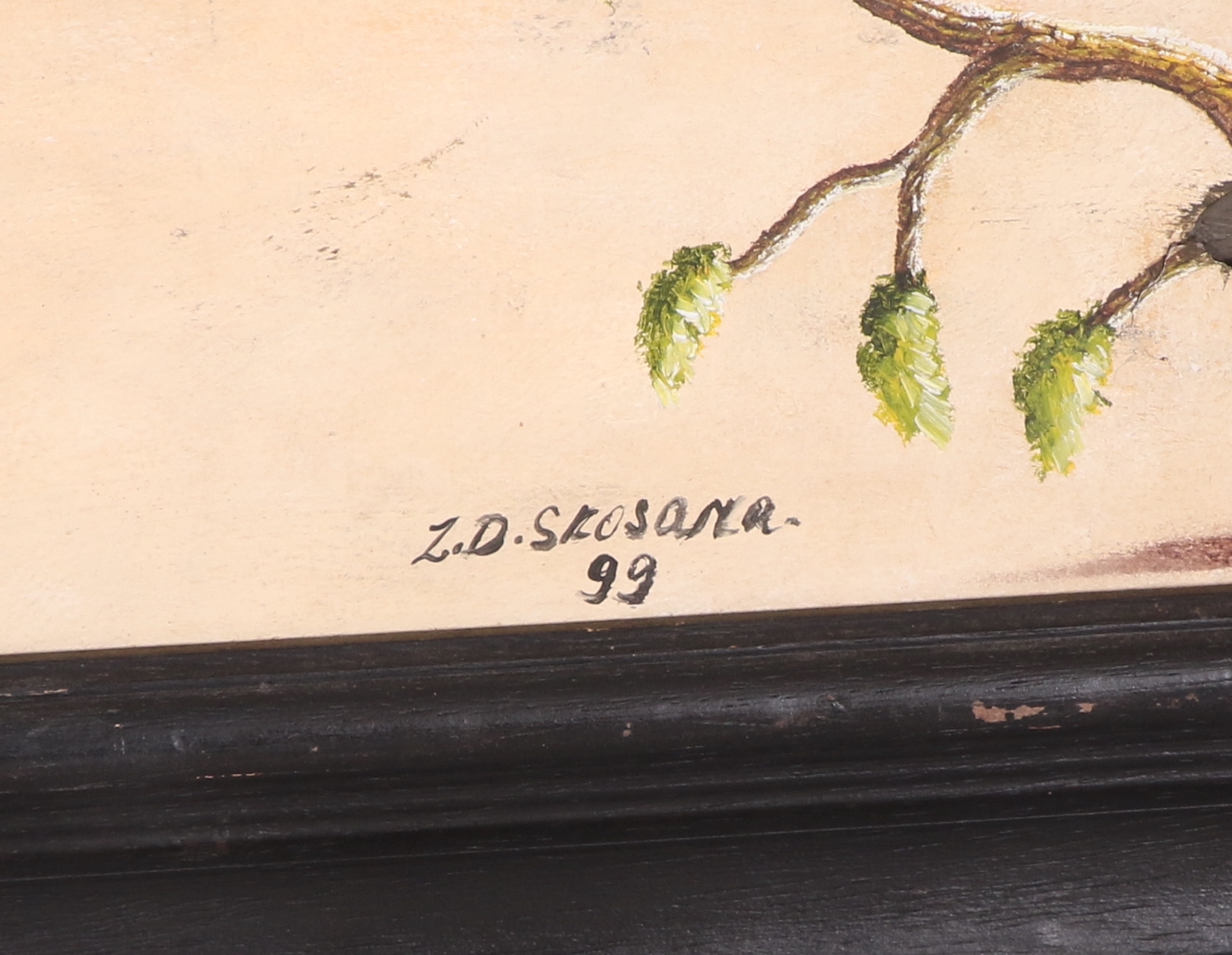 Artwork by Zondi Skosana, HEADING FOR WATER, Made of oil on board