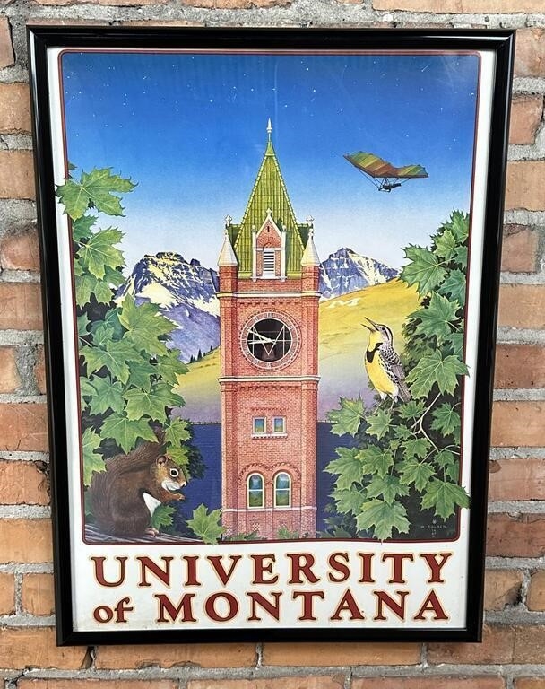 Artwork by Monte Dolack, Monte Dolack University Of Montana Print, Made of Print