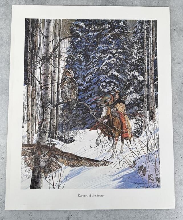 Artwork by Julie Kramer, Julie Kramer Cole Keepers Of The Secret Print, Made of Print