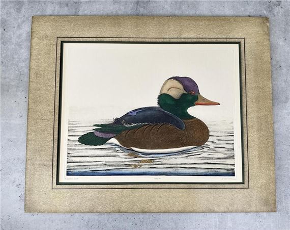 Dan Mitra | DAN MITRA SIGNED WOOD DUCK ETCHING | MutualArt