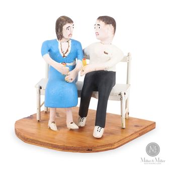 Lovers on a Bench - Elmer Killen