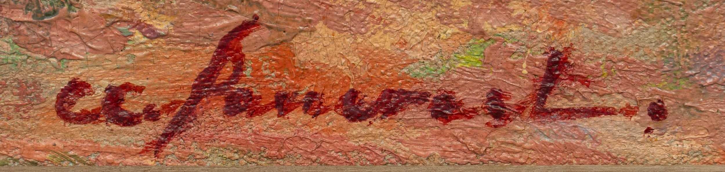 Artwork by Clara Pancoast, Flowering Century Plants, Made of oil on canvas