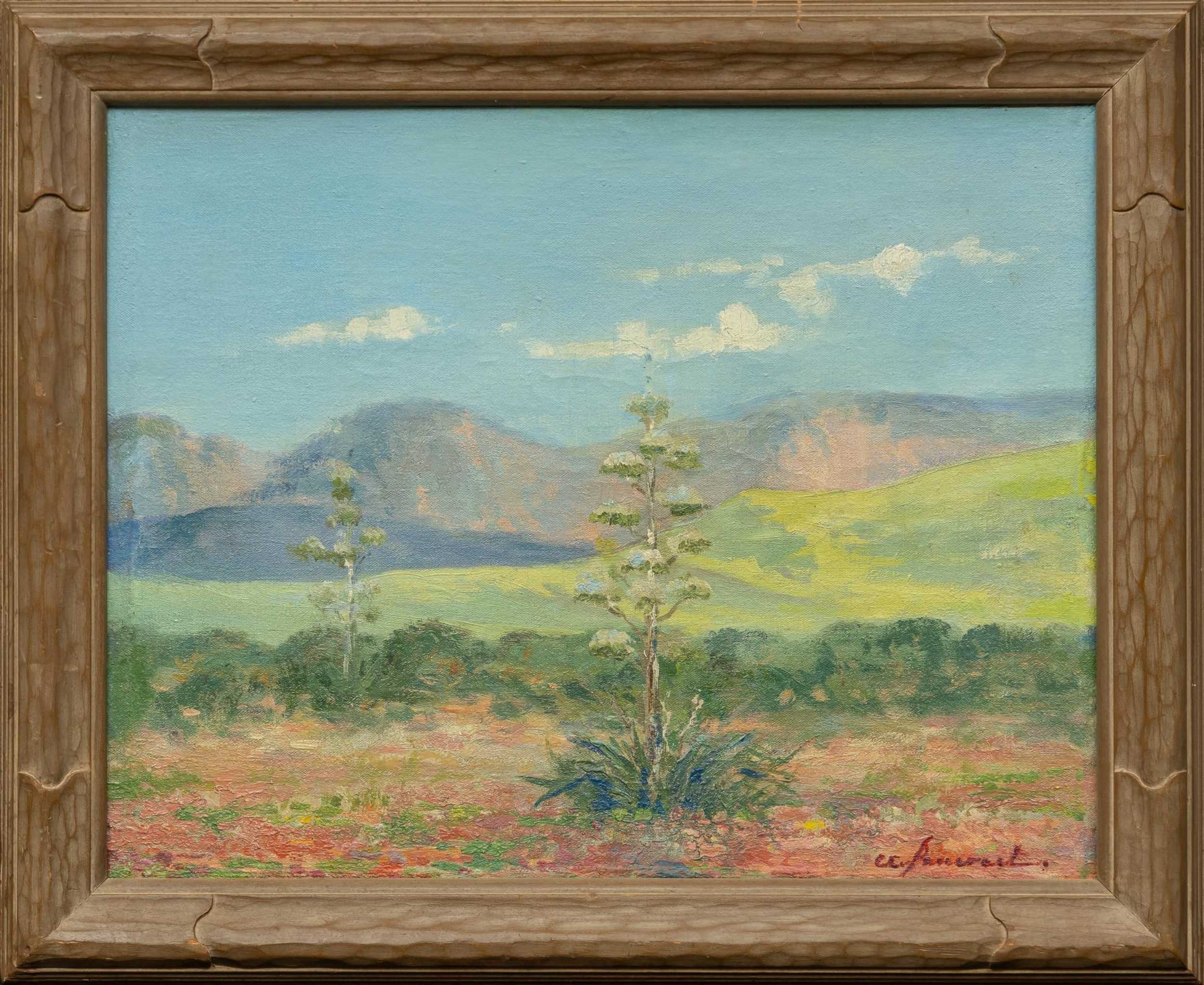 Artwork by Clara Pancoast, Flowering Century Plants, Made of oil on canvas