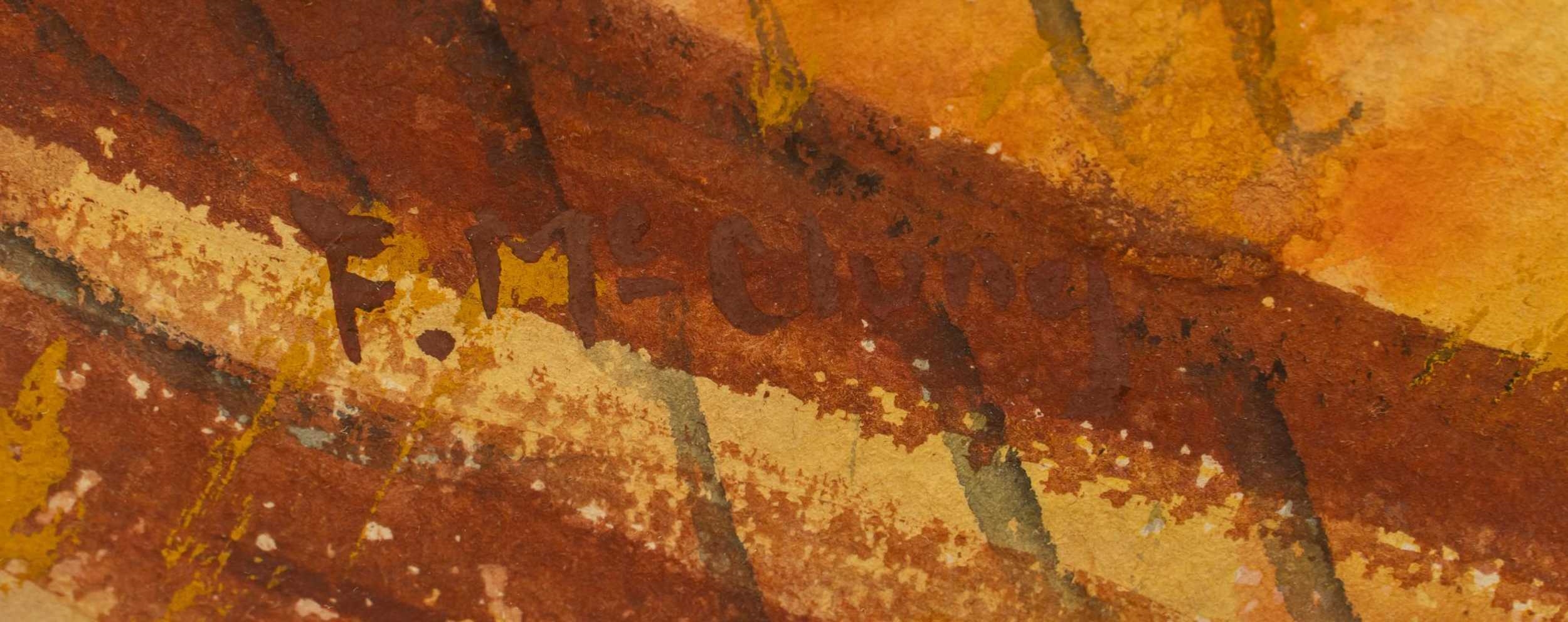 Artwork by Florence McClung, Sheep in Paddock, Made of watercolor