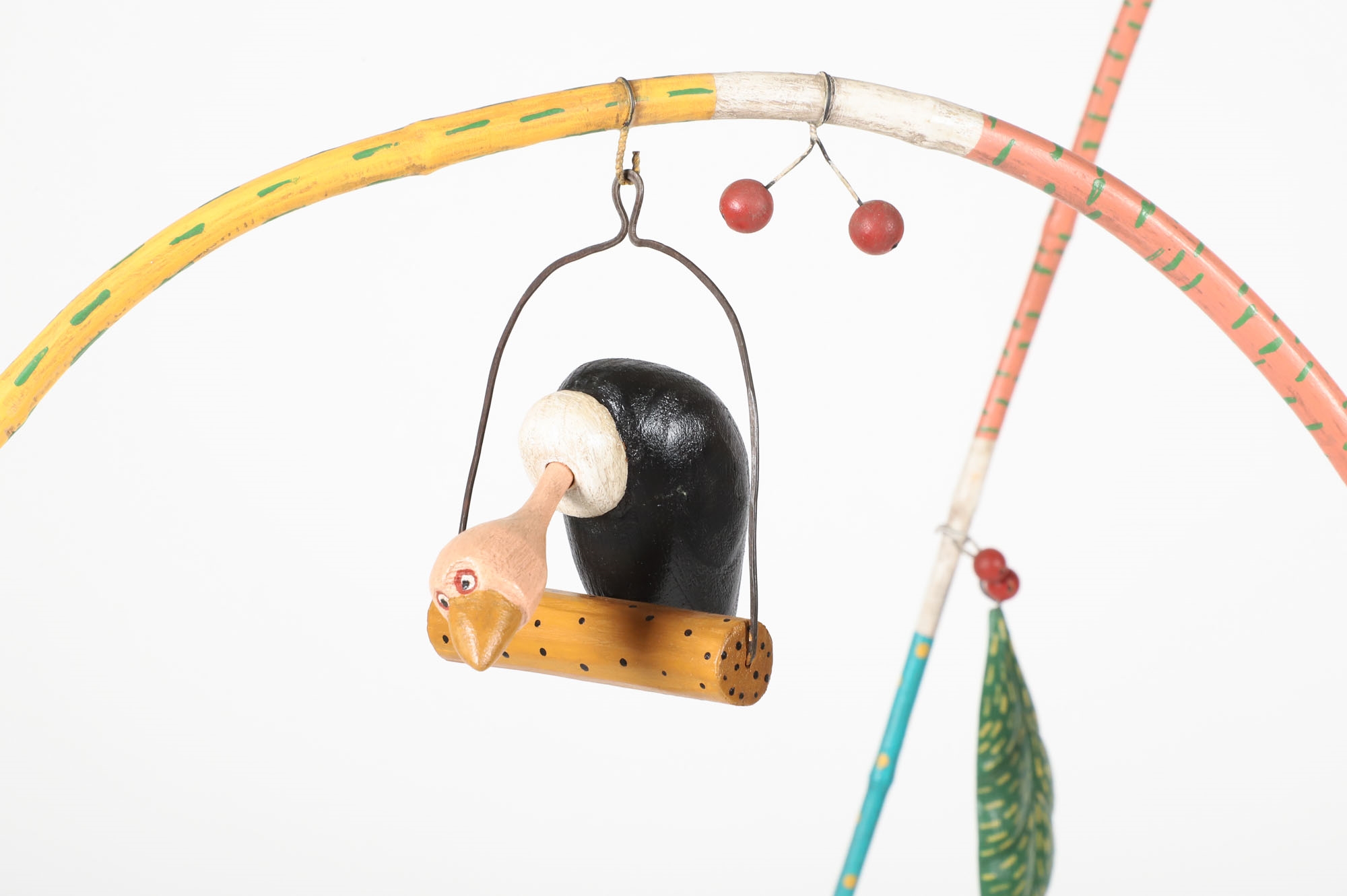 Artwork by Robert Danielis, The Optimist Club, Made of painted wood and metal on a found metal