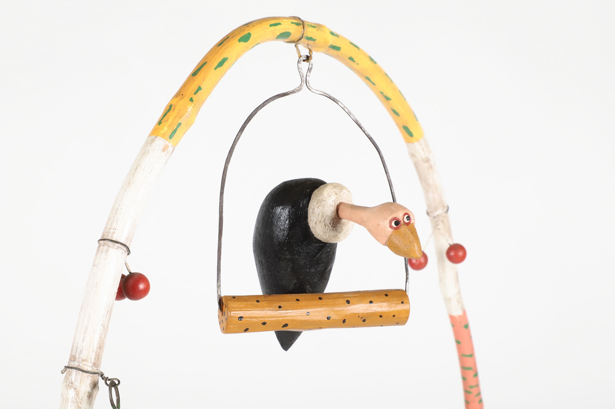 Artwork by Robert Danielis, The Optimist Club, Made of painted wood and metal on a found metal